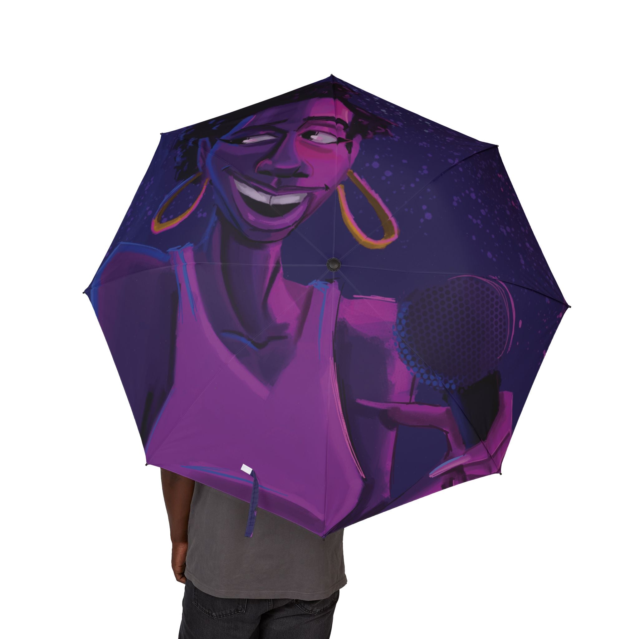 ‘The Singer’ Semi-Automatic Foldable Umbrella