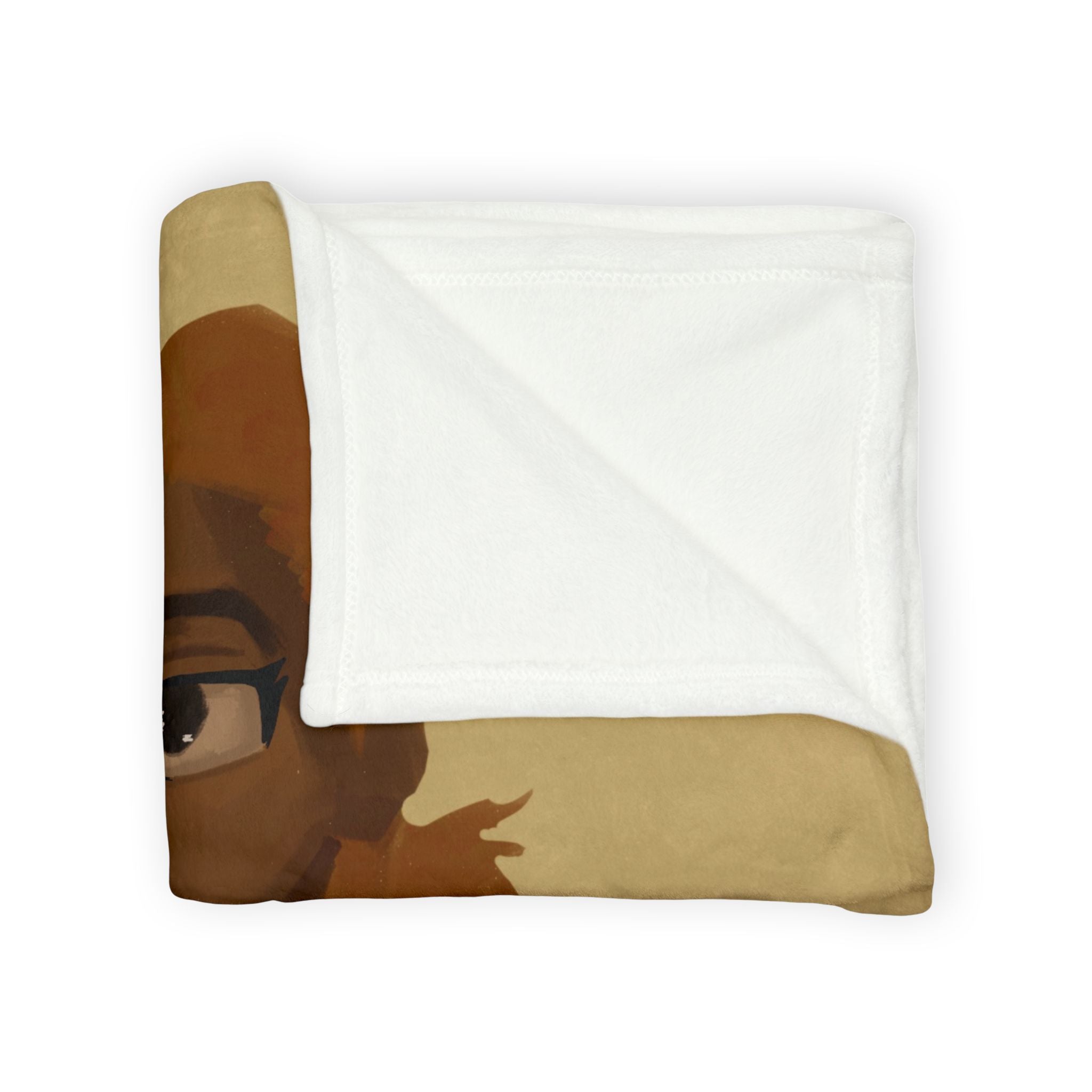 ‘Beige/Lisa’ Soft Polyester Blanket