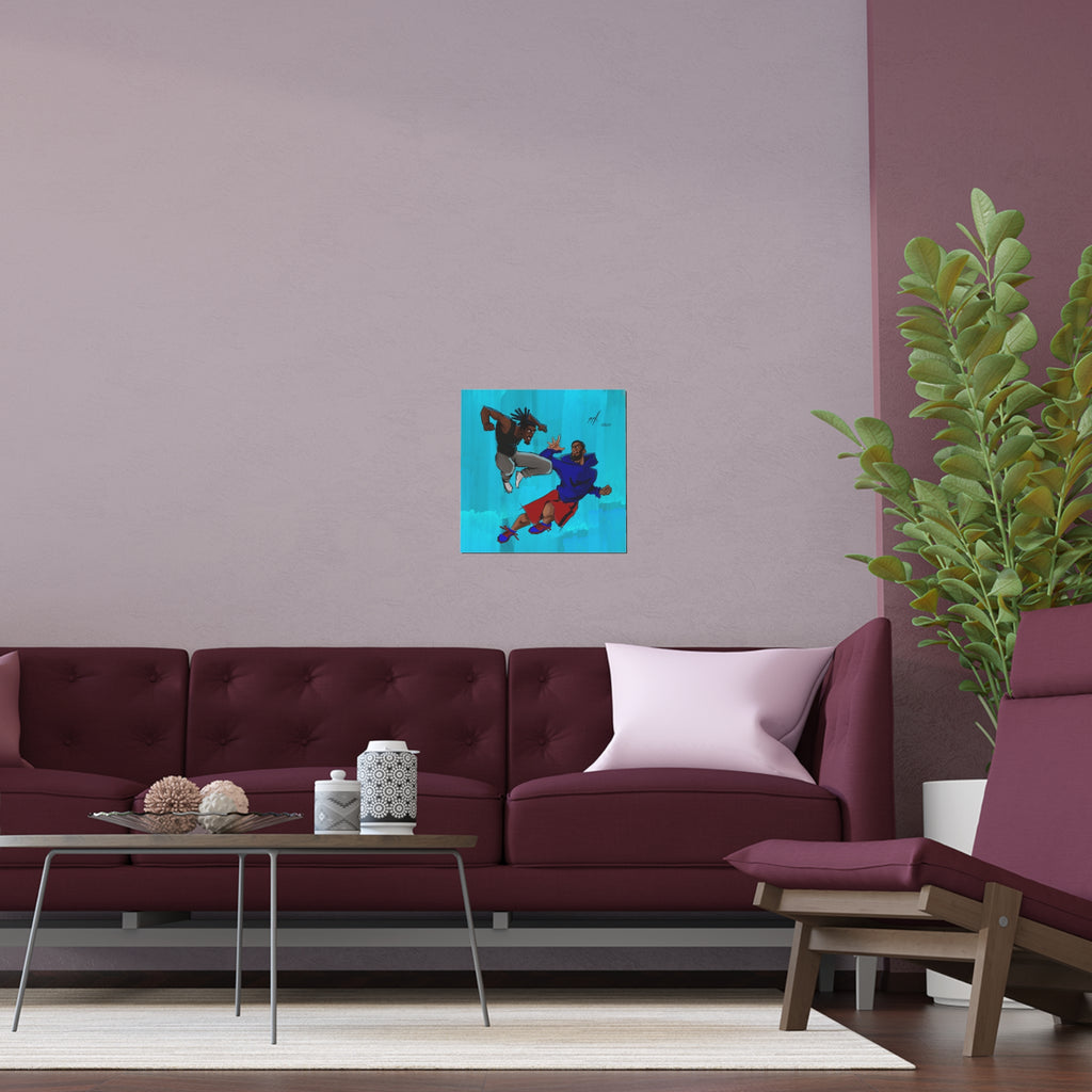 “Squabble Up” Indoor and Outdoor Silk Posters