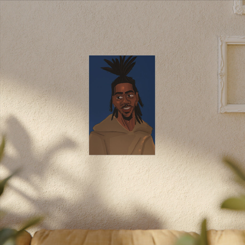 ‘Blue/Travis’ Matte Canvas, Stretched, 0.75" (Multi-Size)