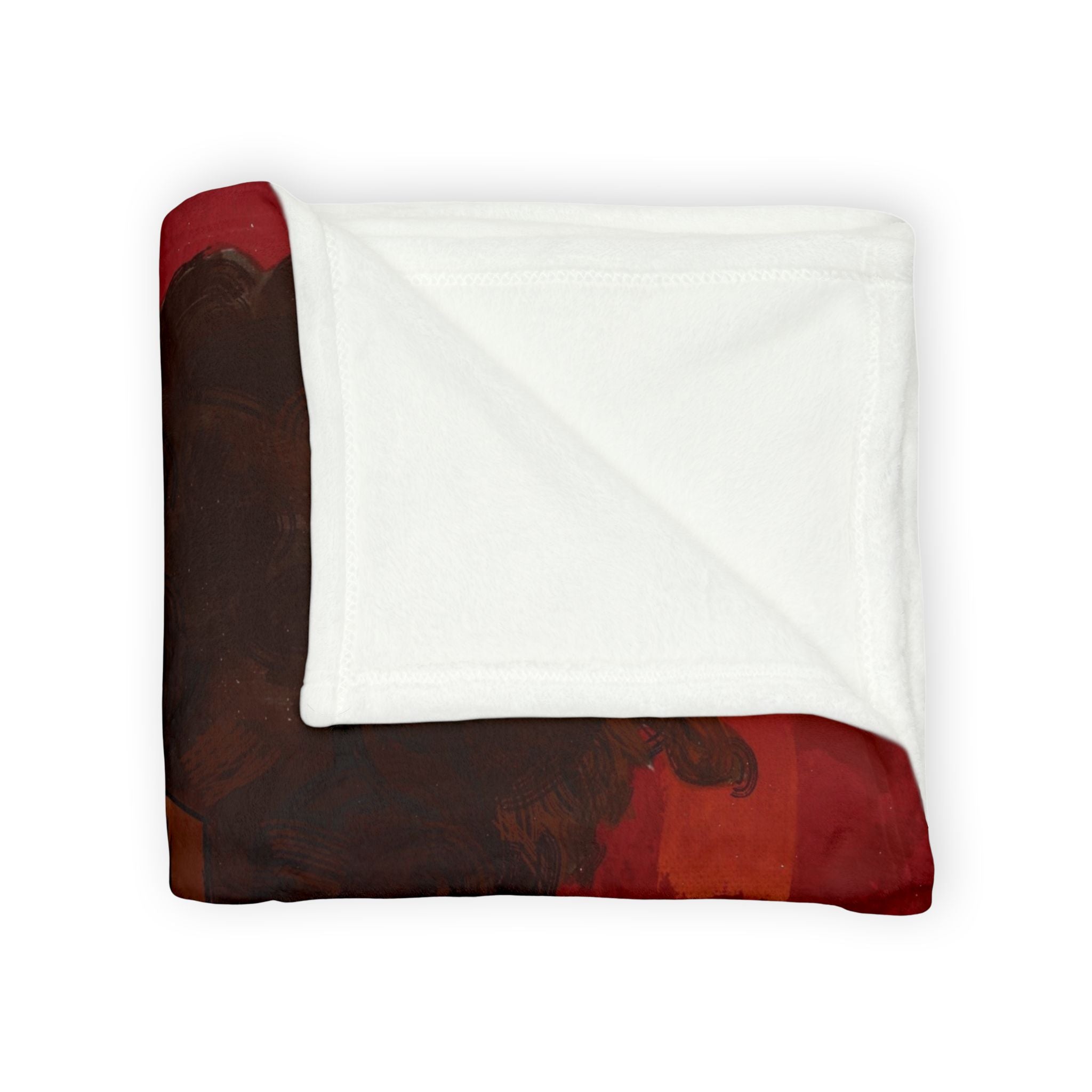 ‘Red/Jacques’ (Pronounced Jaque)’ Soft Polyester Blanket
