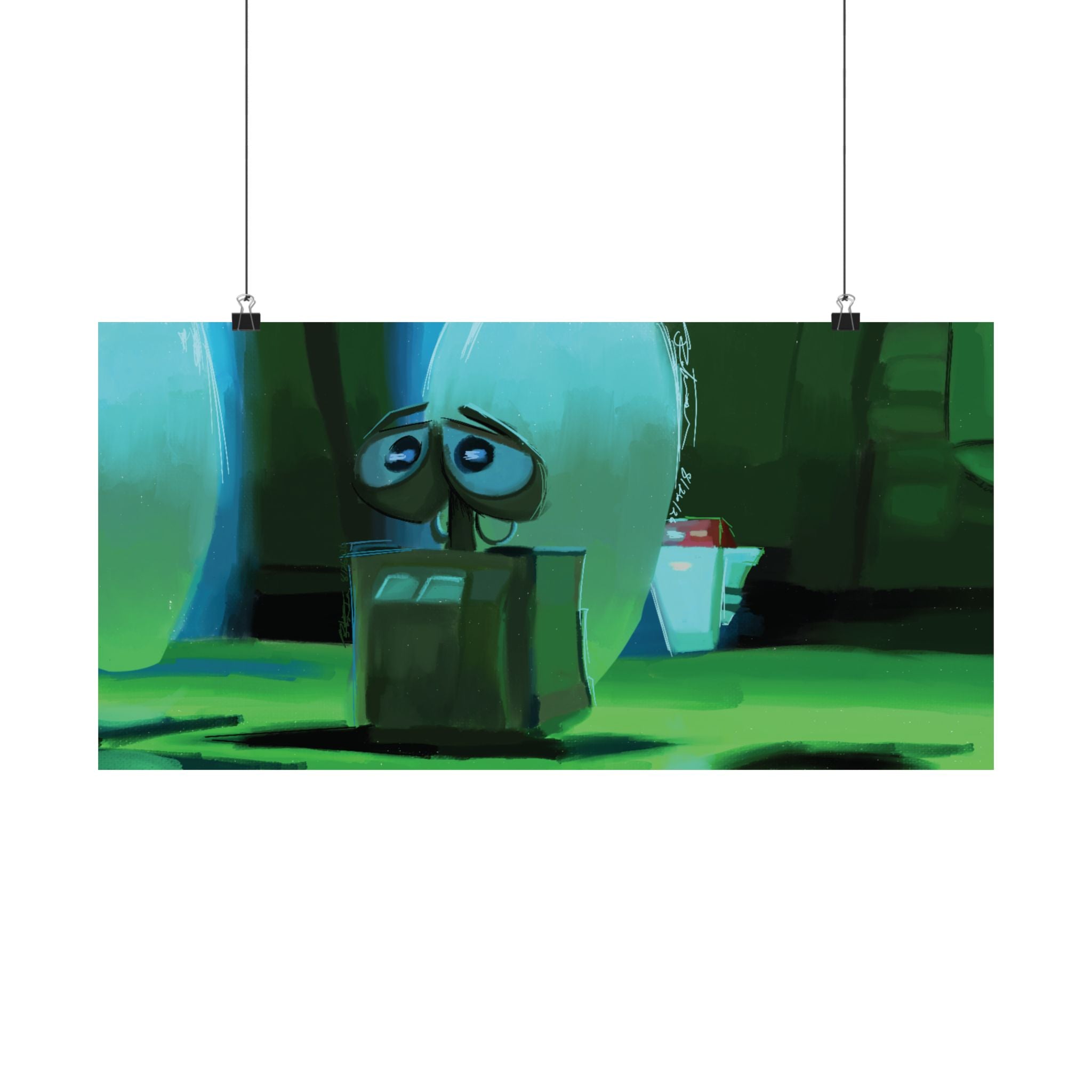 “Finding Eve” Wall-E Matte Horizontal Art Posters