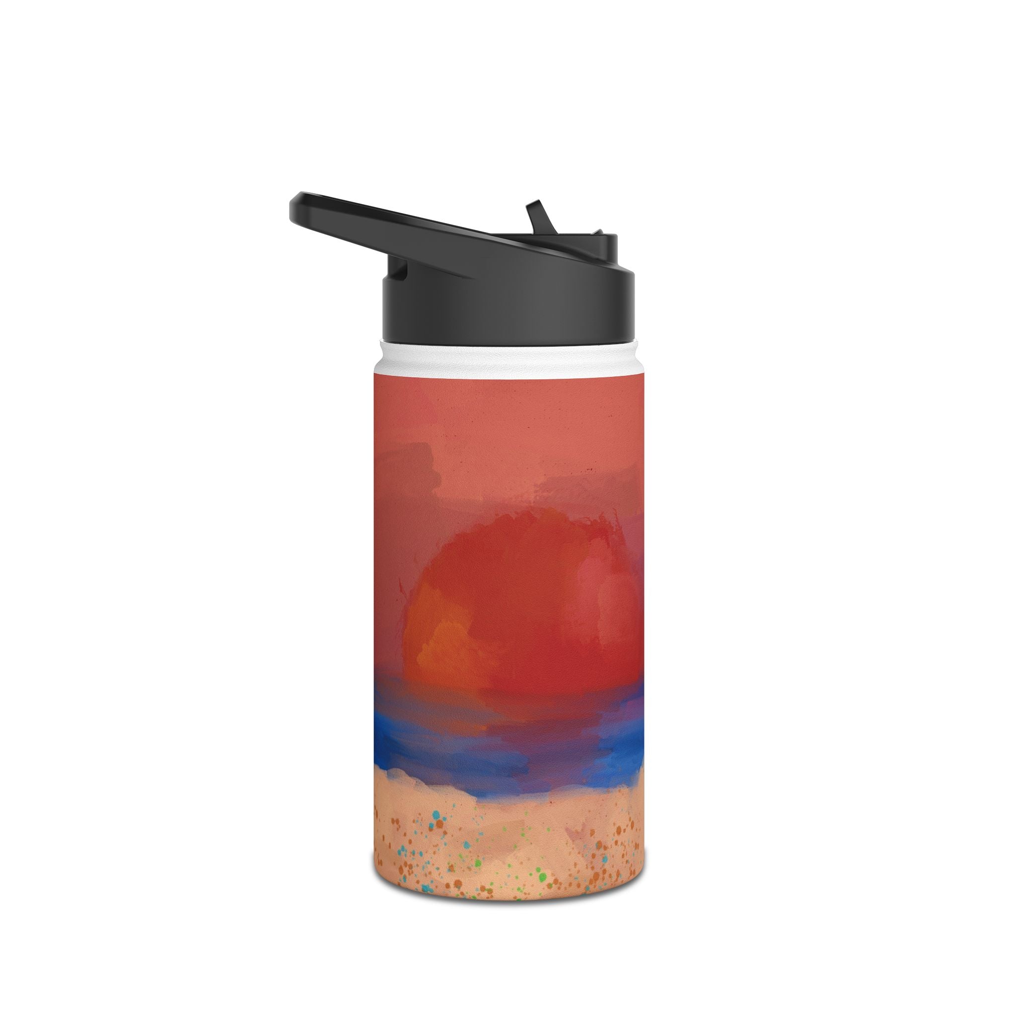 ‘Untitled IV/Beach Date’ Stainless Steel Water Bottle, Standard Lid