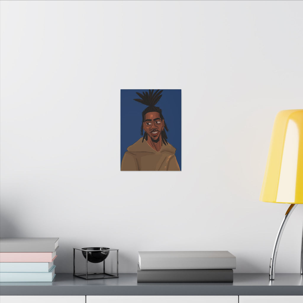 ‘Blue/Travis’ Matte Canvas, Stretched, 0.75" (Multi-Size)