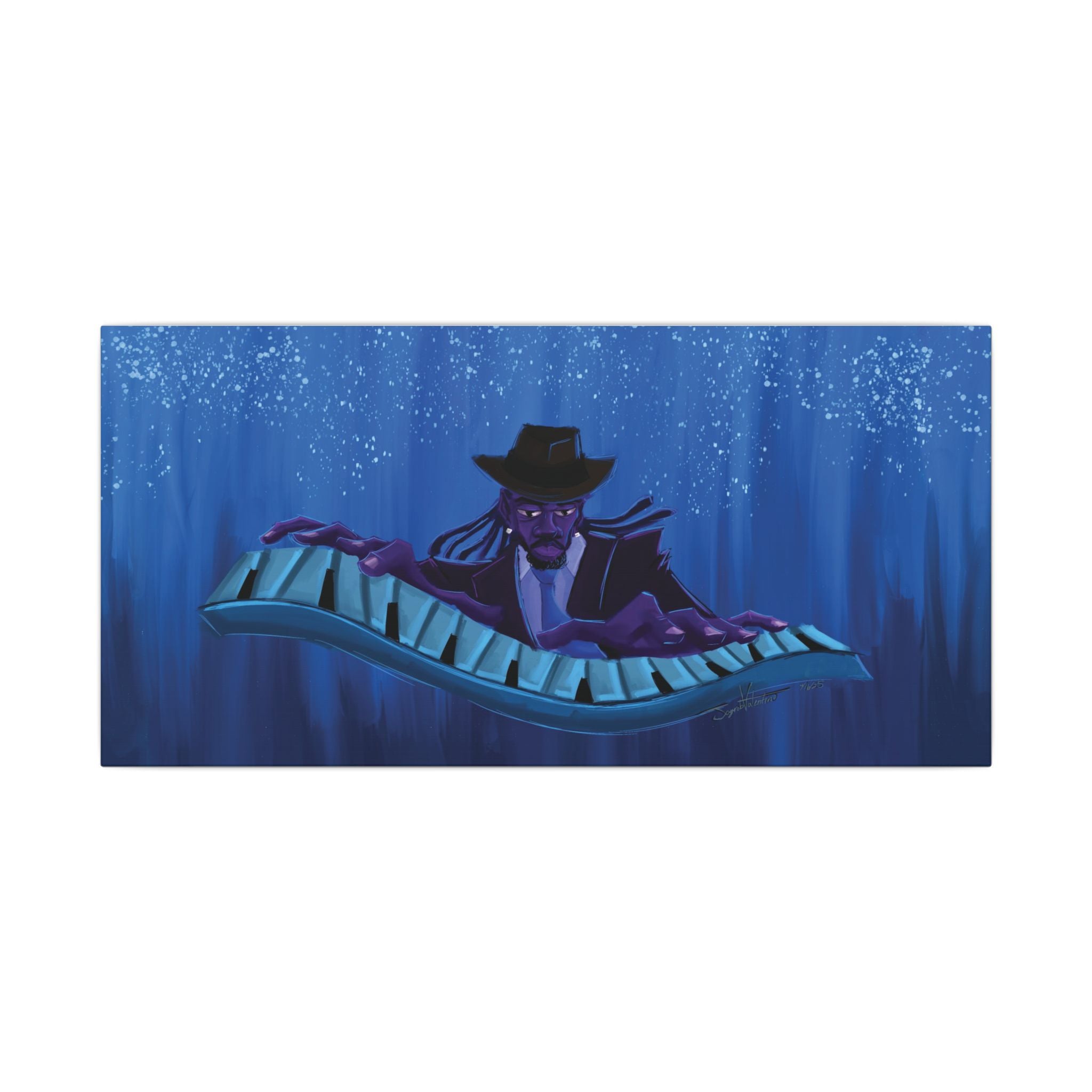 ‘The Pianist’ Matte Canvas, Stretched, 0.75" (Multi-Size)