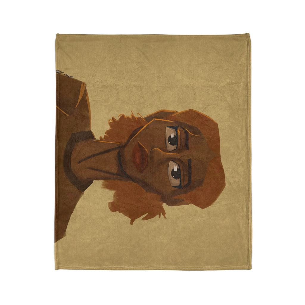 ‘Beige/Lisa’ Soft Polyester Blanket
