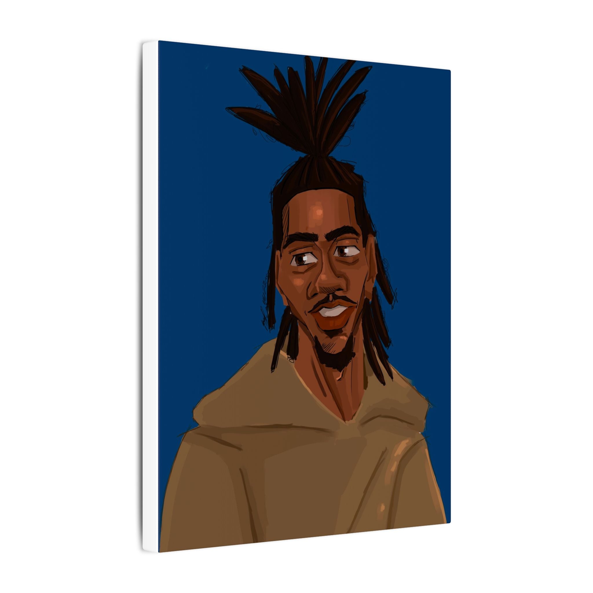 ‘Blue/Travis’ Matte Canvas, Stretched, 0.75" (Multi-Size)