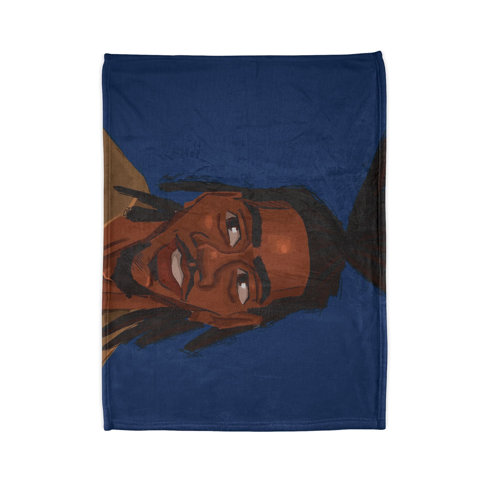 ‘Blue/Travis’ Soft Polyester Blanket