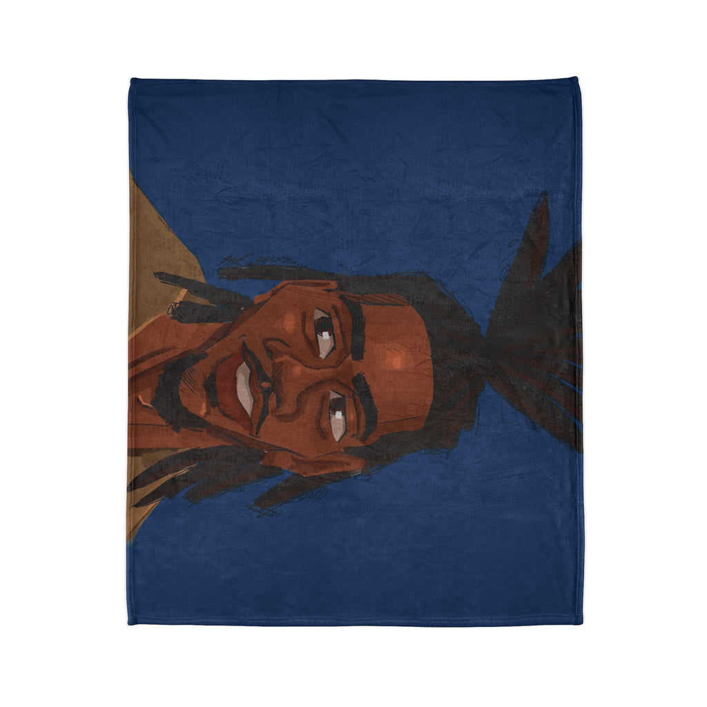 ‘Blue/Travis’ Soft Polyester Blanket