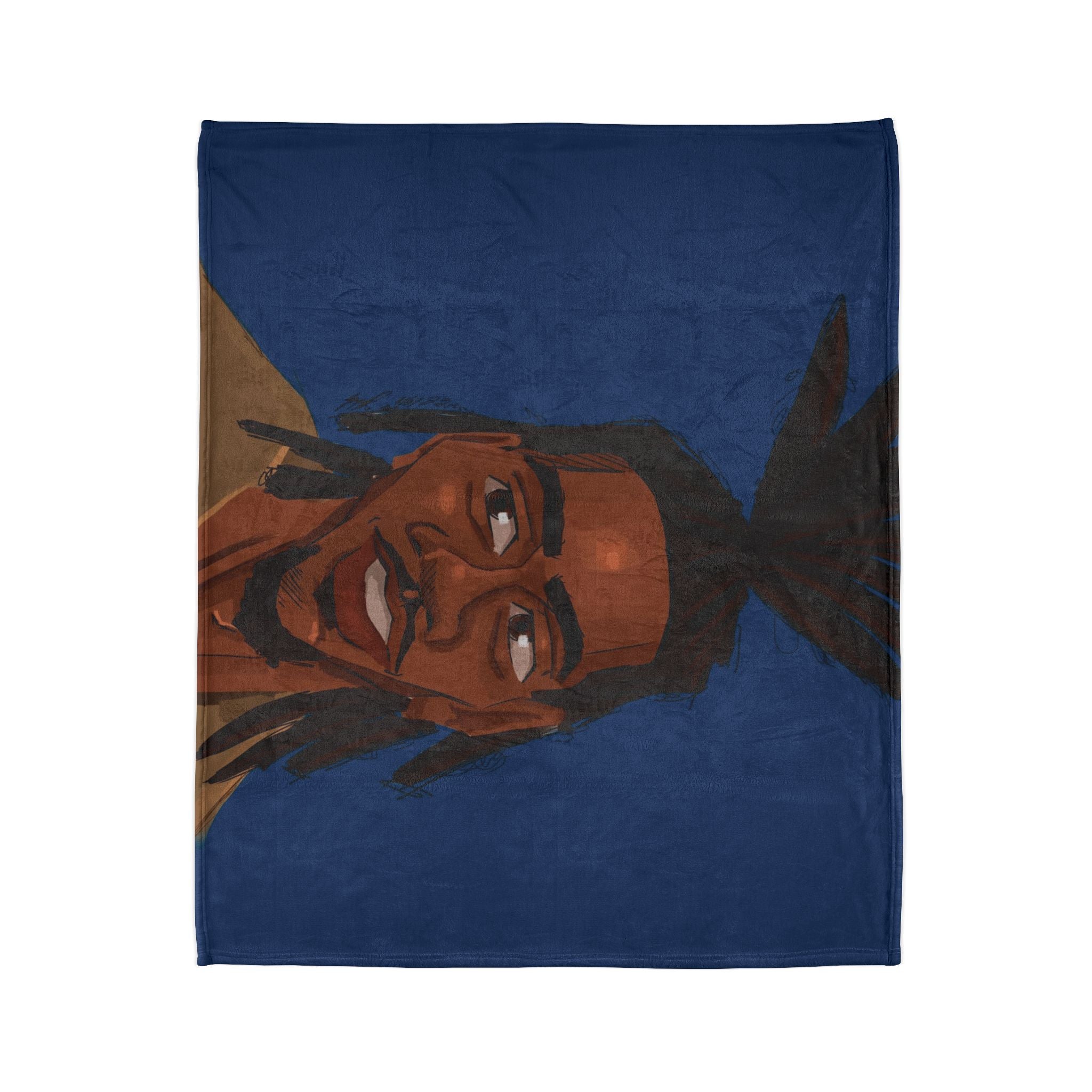 ‘Blue/Travis’ Soft Polyester Blanket