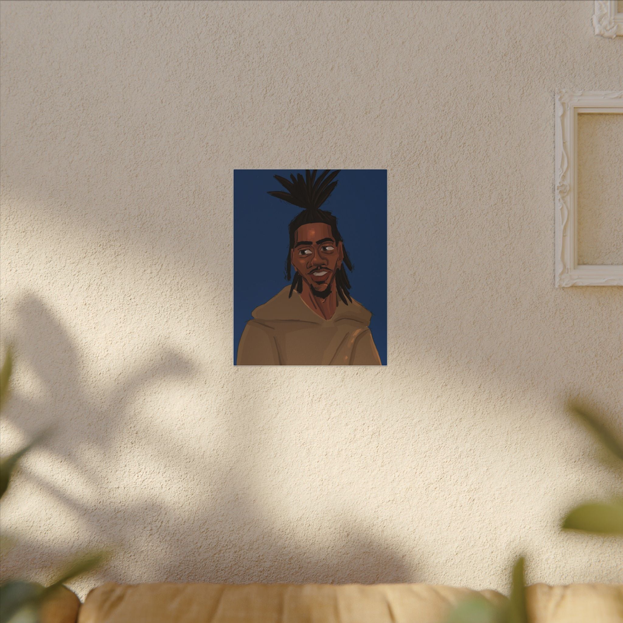 ‘Blue/Travis’ Matte Canvas, Stretched, 0.75" (Multi-Size)