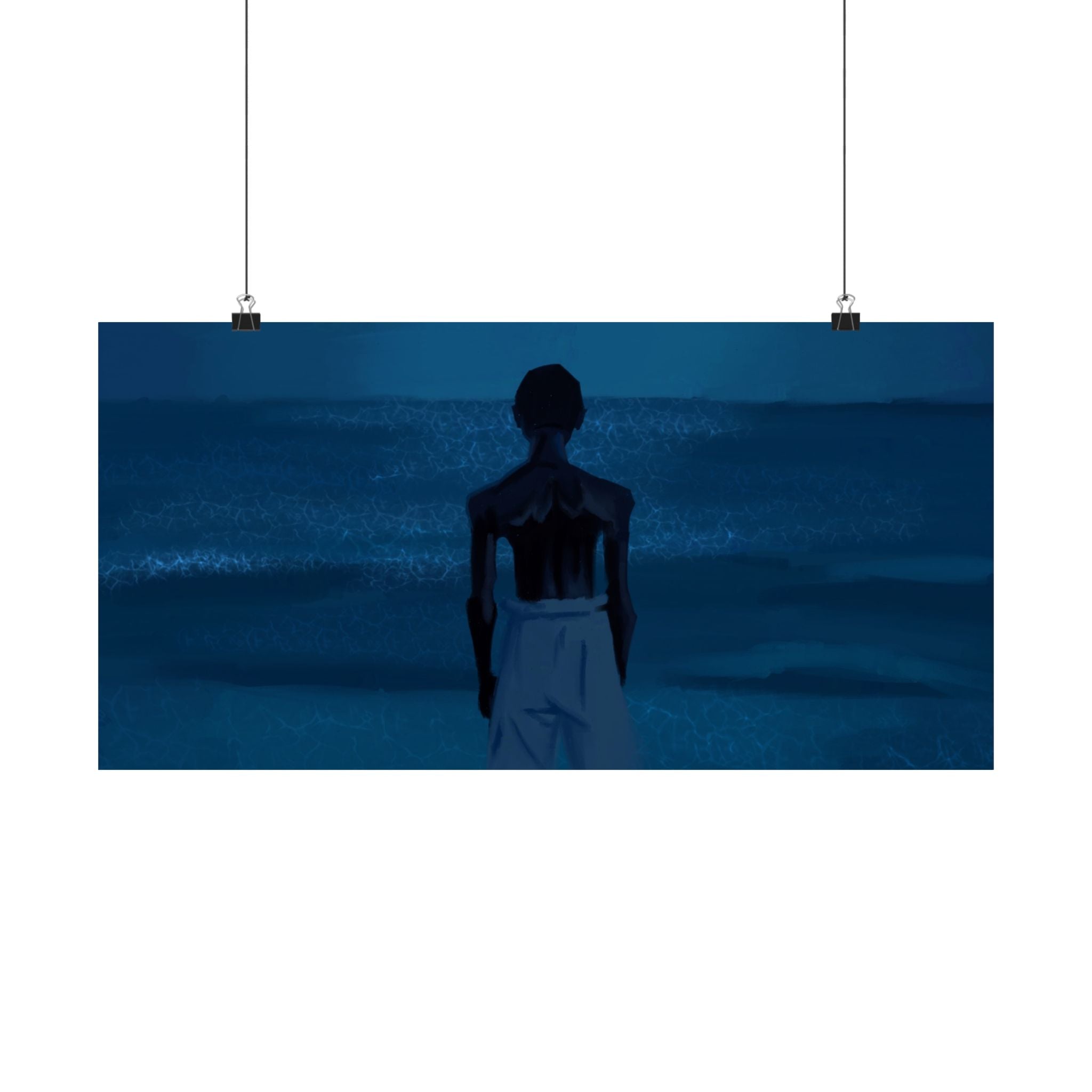 “Moonlight I” Matte Horizontal Art Posters
