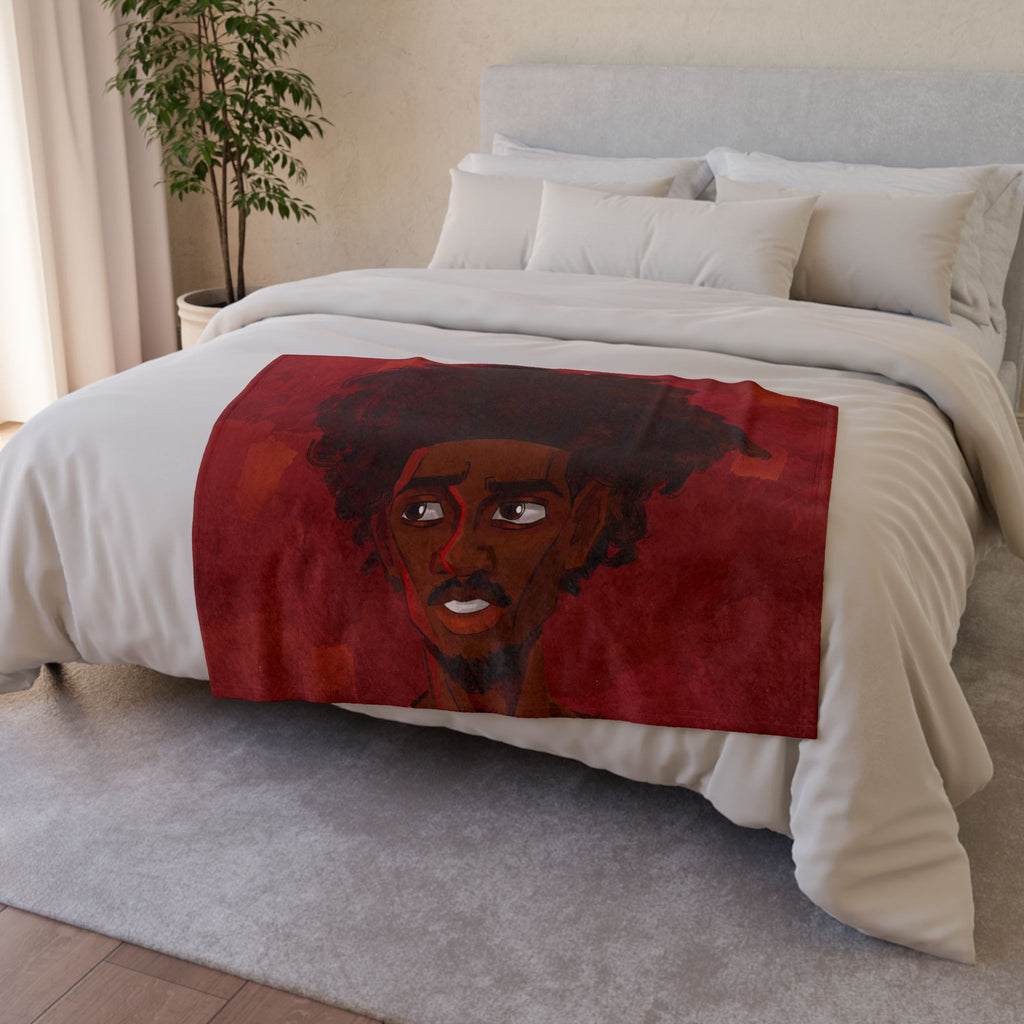 ‘Red/Jacques’ (Pronounced Jaque)’ Soft Polyester Blanket