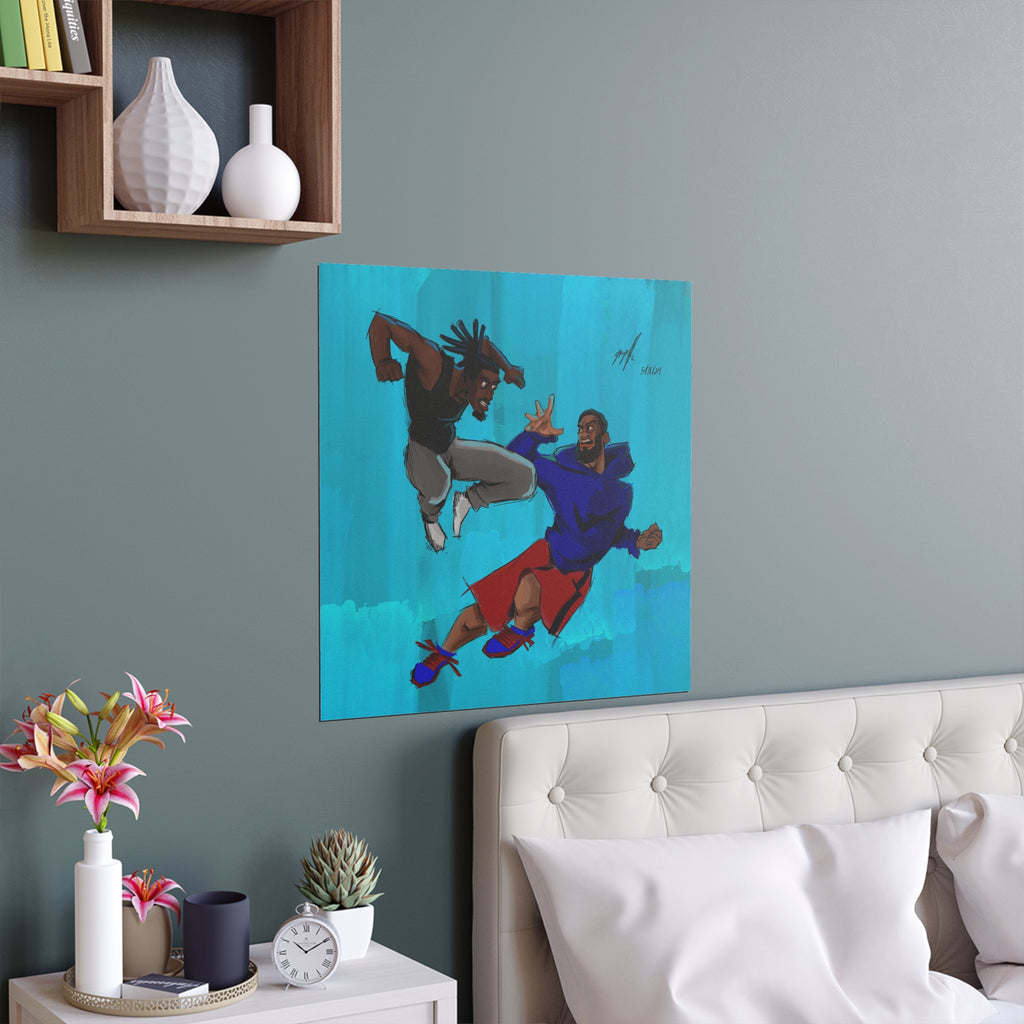 “Squabble Up” Indoor and Outdoor Silk Posters