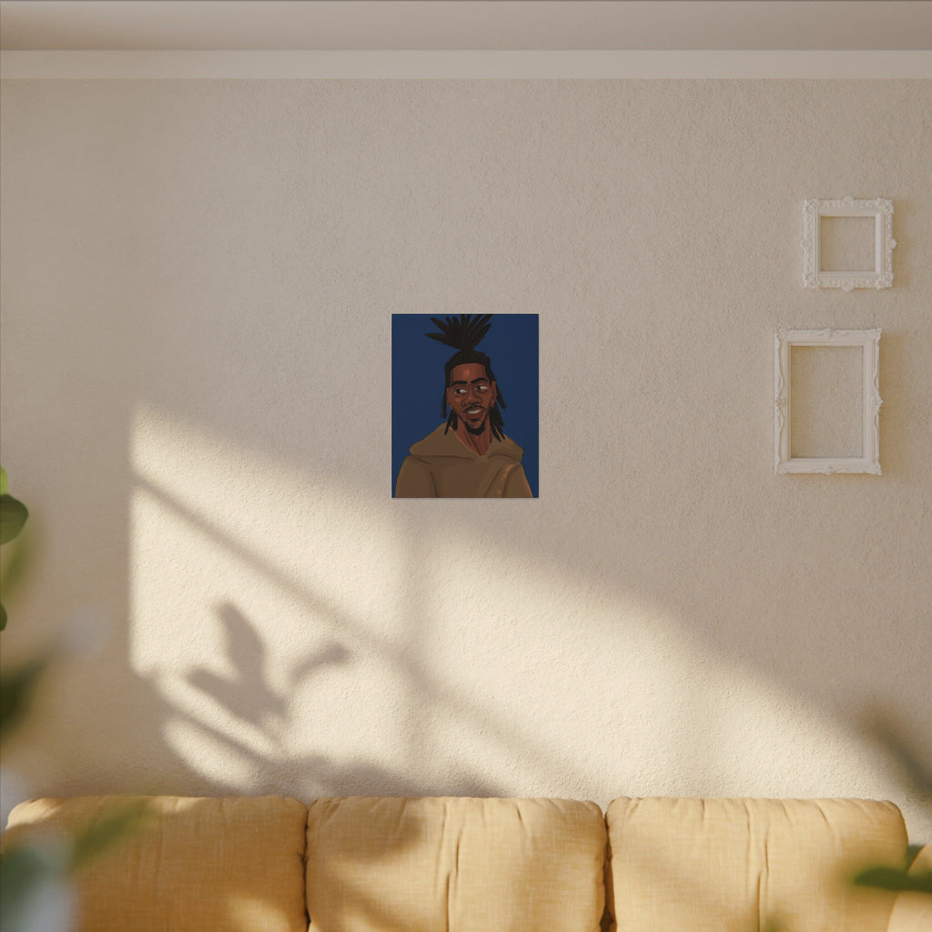 ‘Blue/Travis’ Matte Canvas, Stretched, 0.75" (Multi-Size)