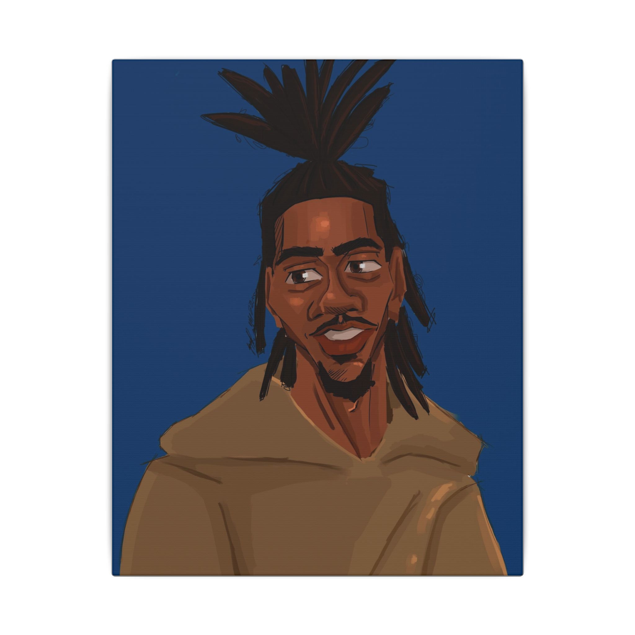 ‘Blue/Travis’ Matte Canvas, Stretched, 0.75" (Multi-Size)