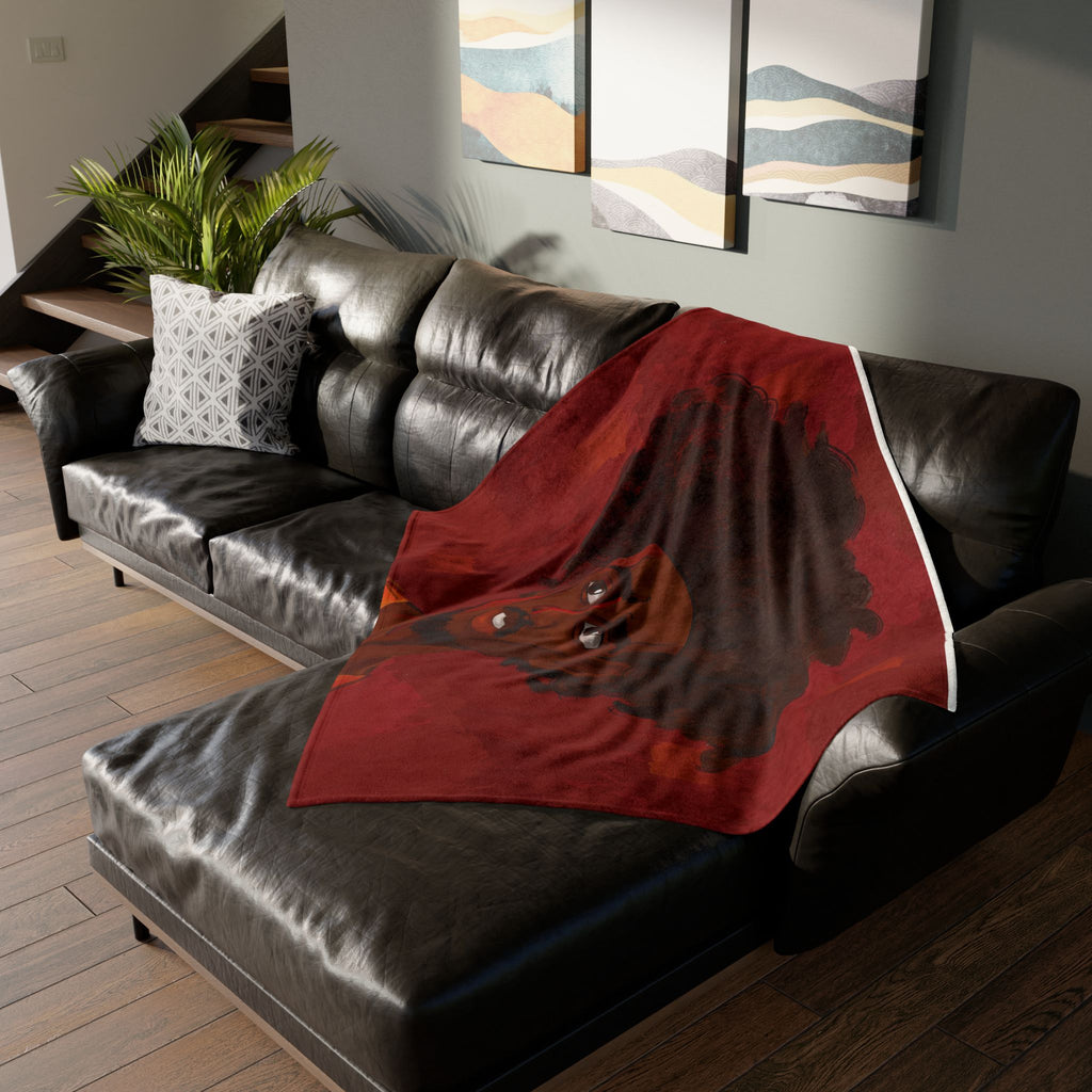 ‘Red/Jacques’ (Pronounced Jaque)’ Soft Polyester Blanket