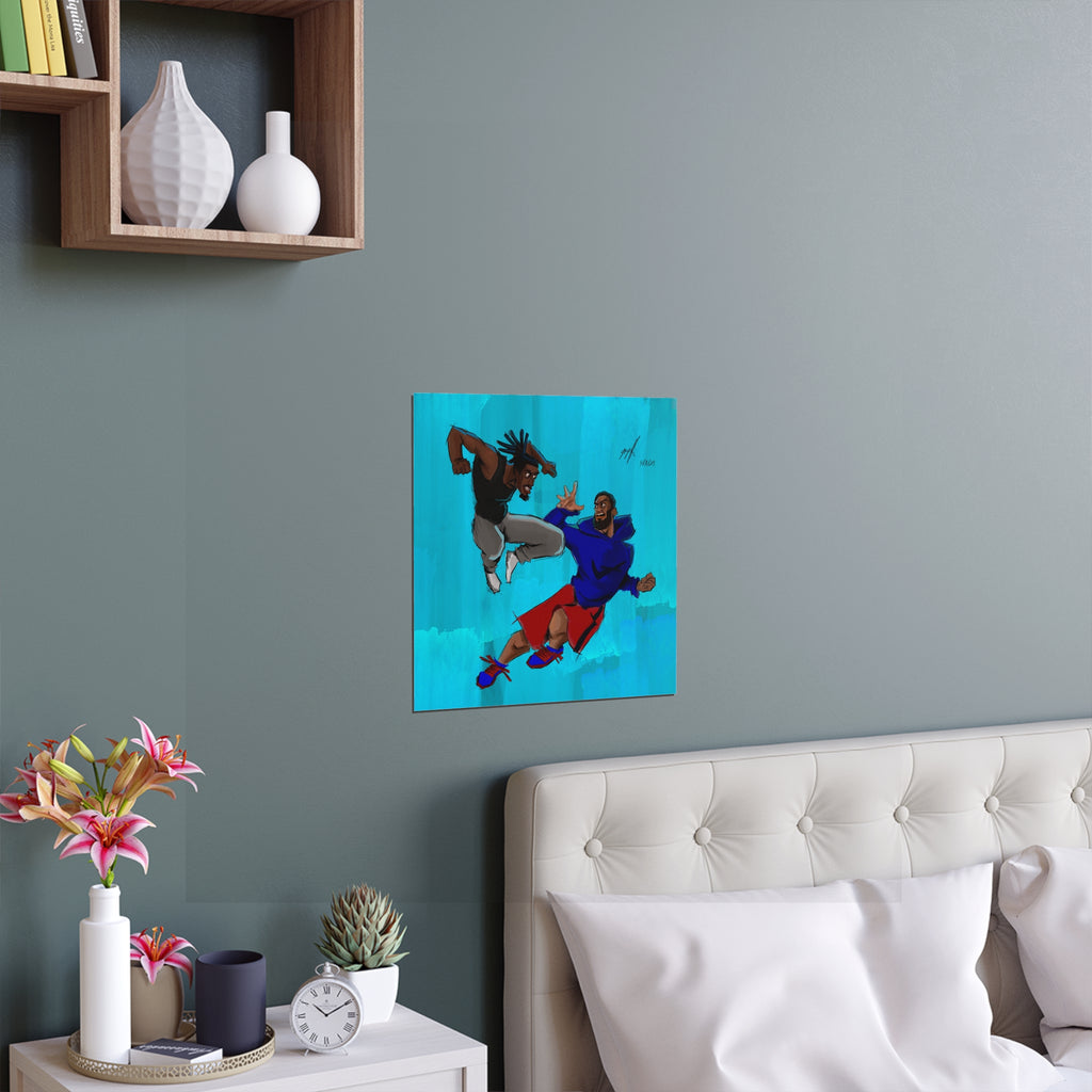 “Squabble Up” Indoor and Outdoor Silk Posters