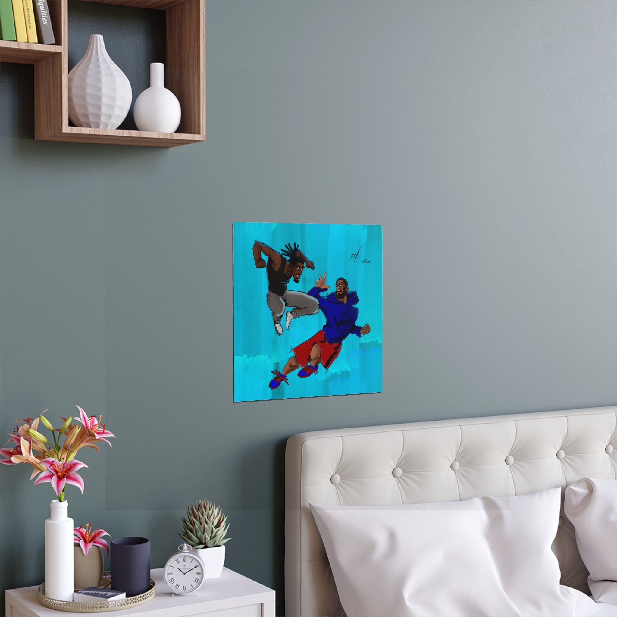“Squabble Up” Indoor and Outdoor Silk Posters