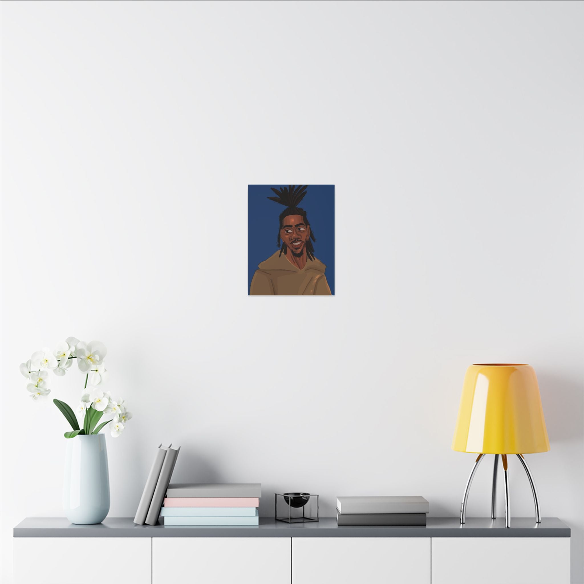‘Blue/Travis’ Matte Canvas, Stretched, 0.75" (Multi-Size)