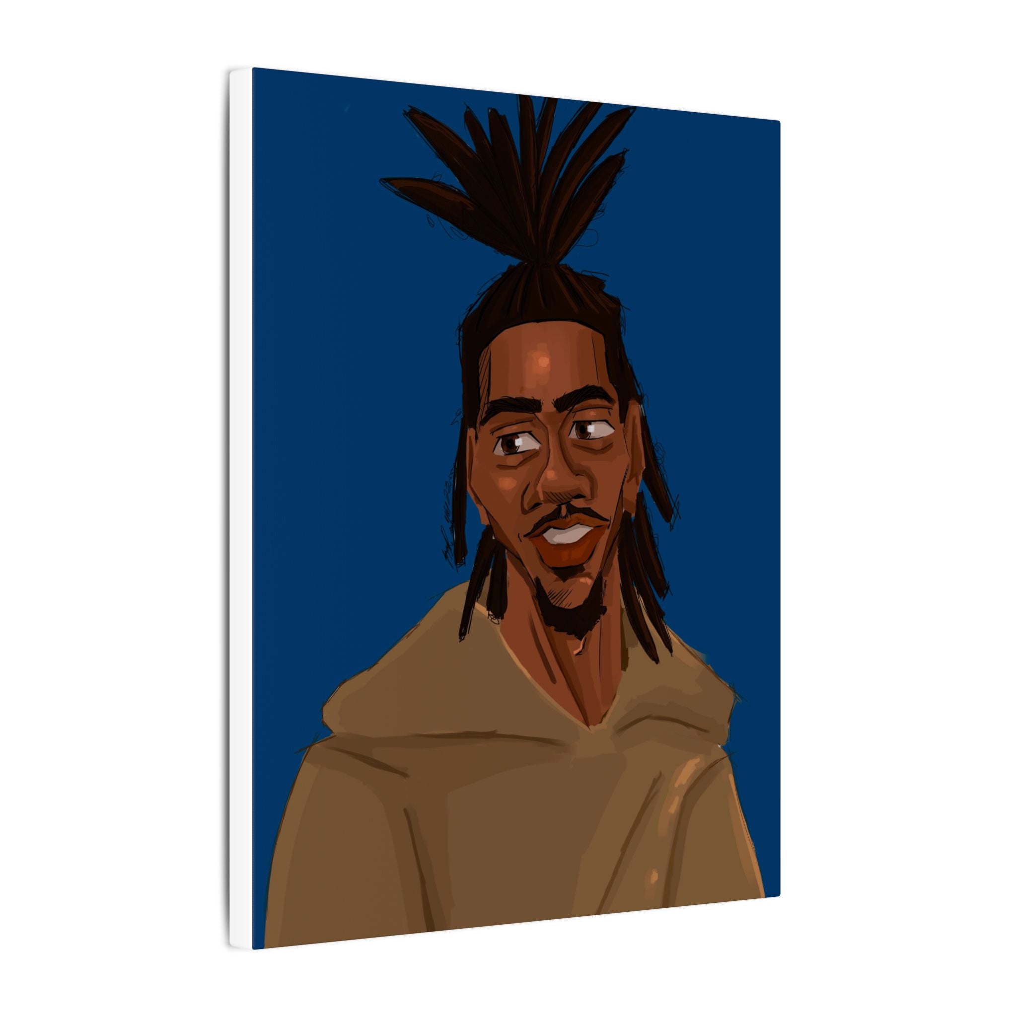 ‘Blue/Travis’ Matte Canvas, Stretched, 0.75" (Multi-Size)