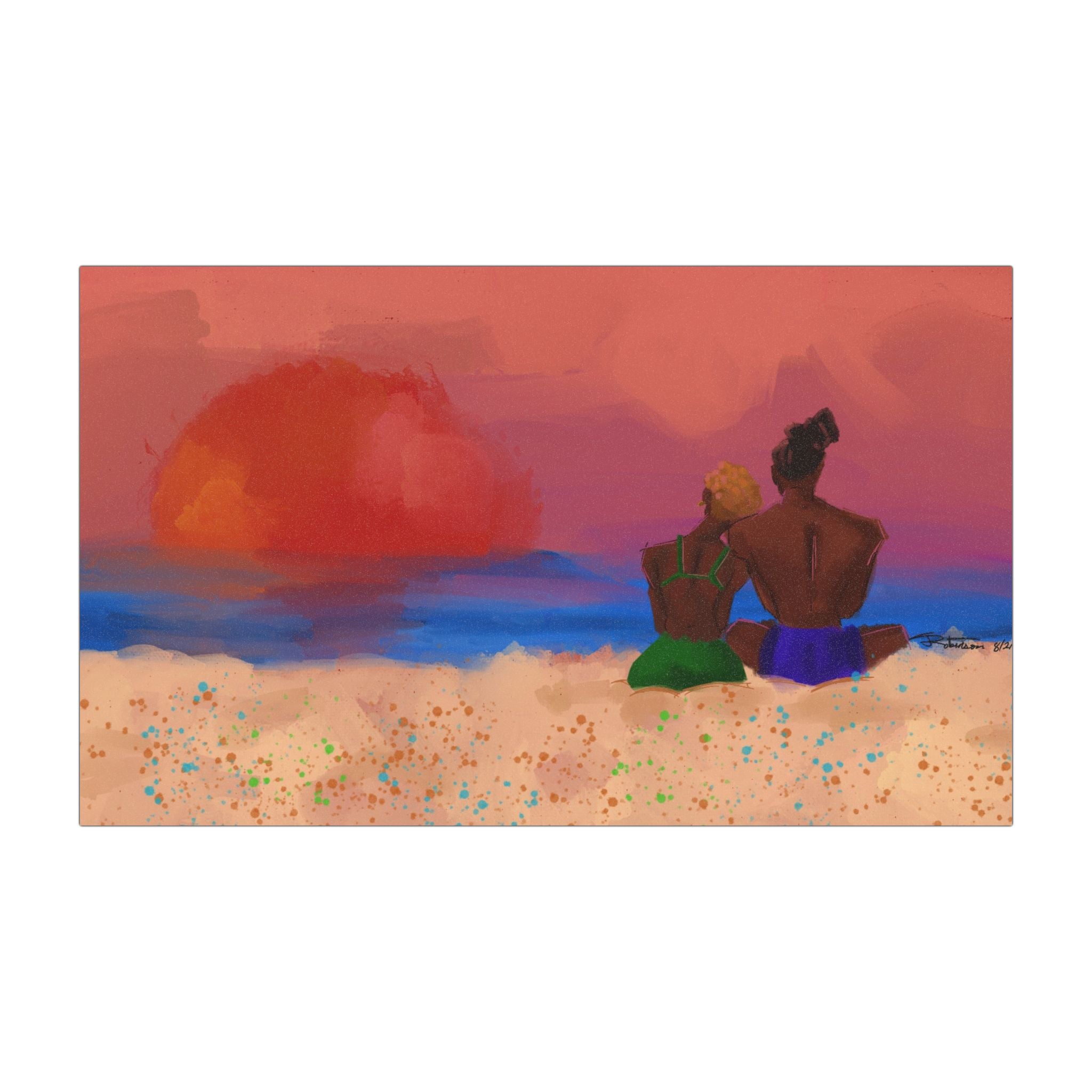 ‘Beach Date’ Car Magnets